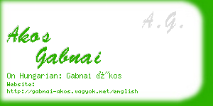 akos gabnai business card